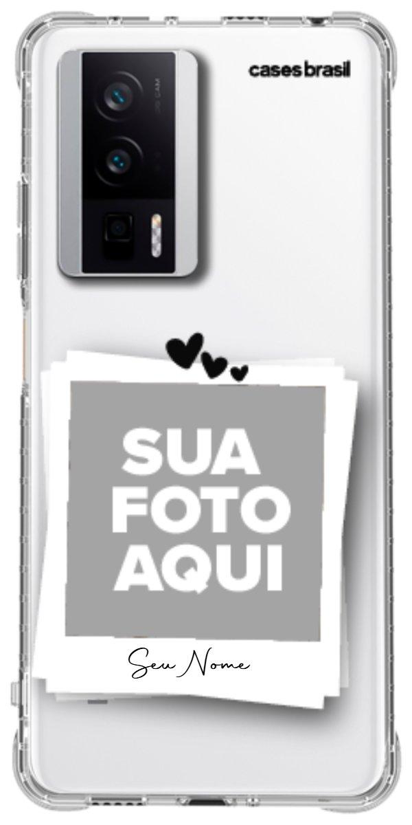 Capinha para Celular Polaroid Corações