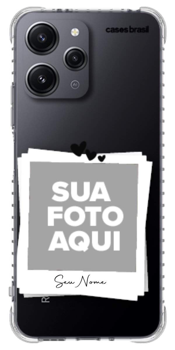 Capinha para Celular Polaroid Corações
