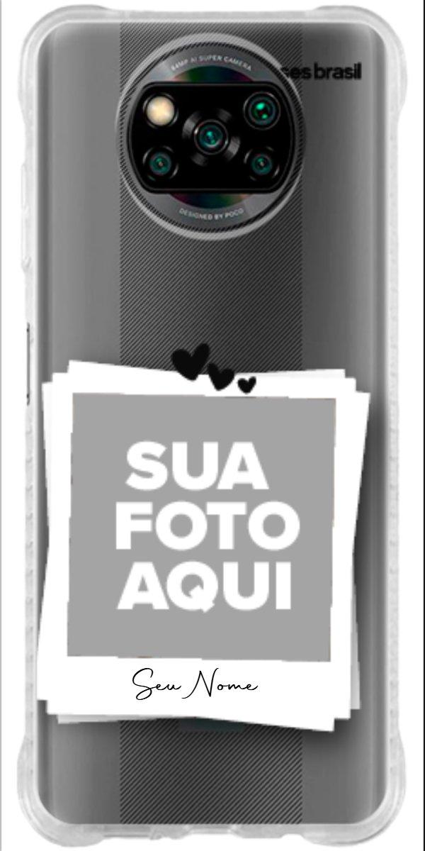 Capinha para Celular Polaroid Corações