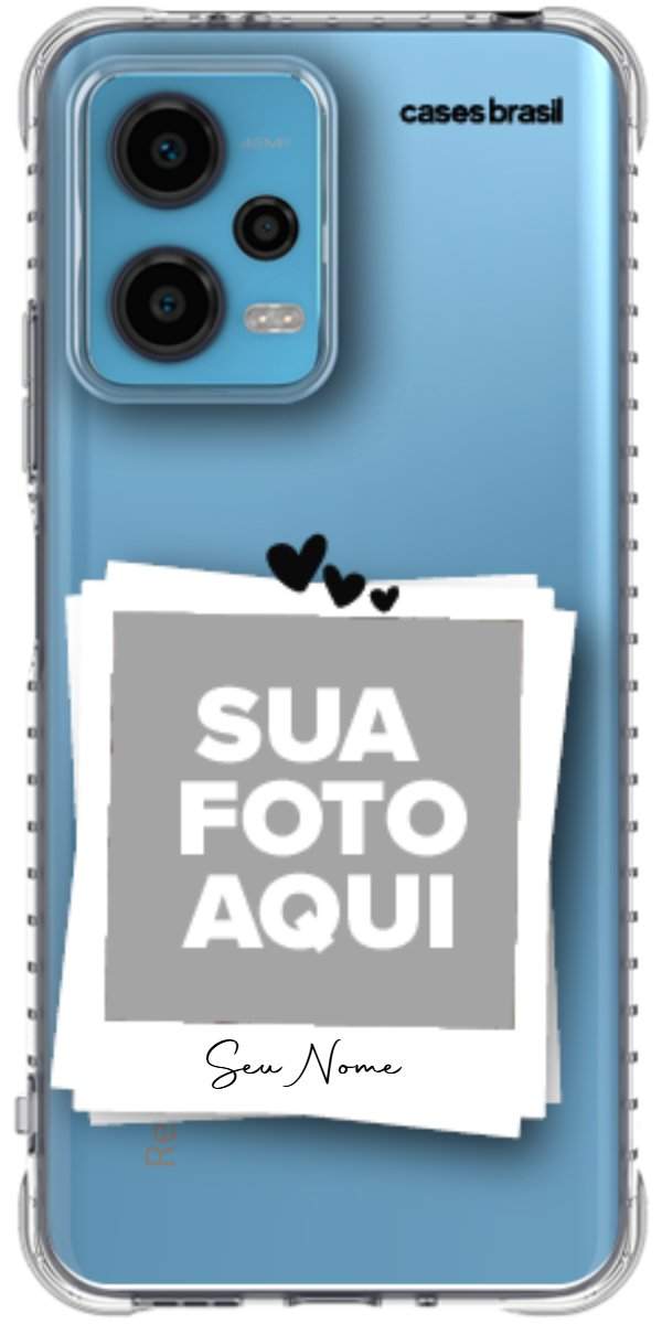 Capinha para Celular Polaroid Corações