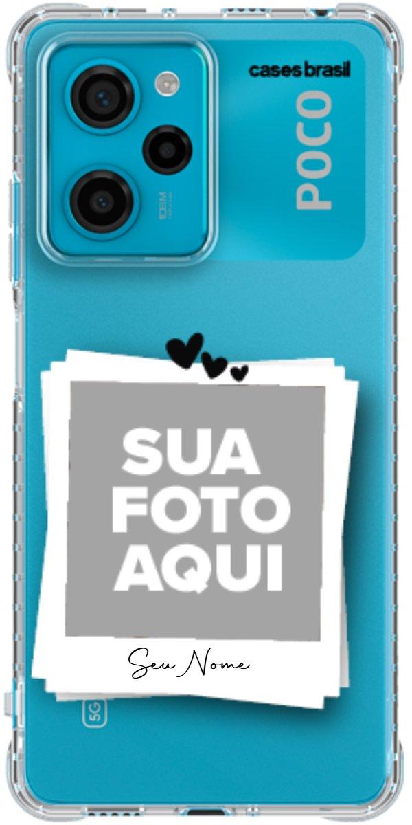 Capinha para Celular Polaroid Corações