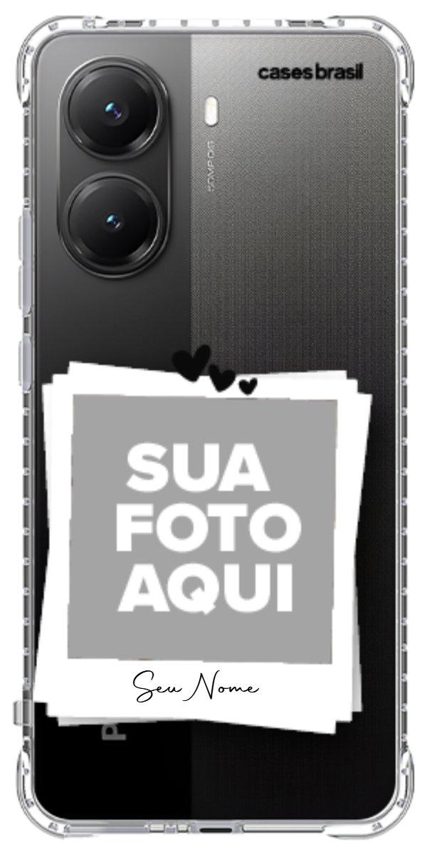 Capinha para Celular Polaroid Corações