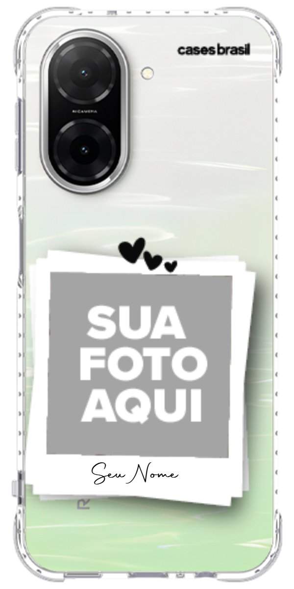 Capinha para Celular Polaroid Corações