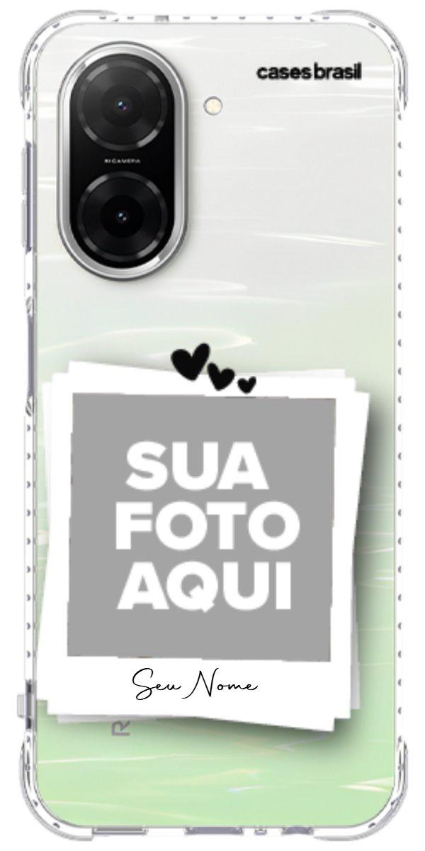 Capinha para Celular Polaroid Corações