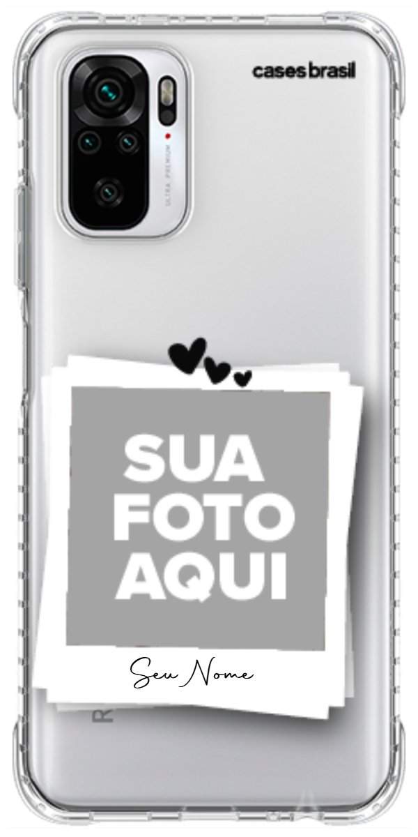 Capinha para Celular Polaroid Corações