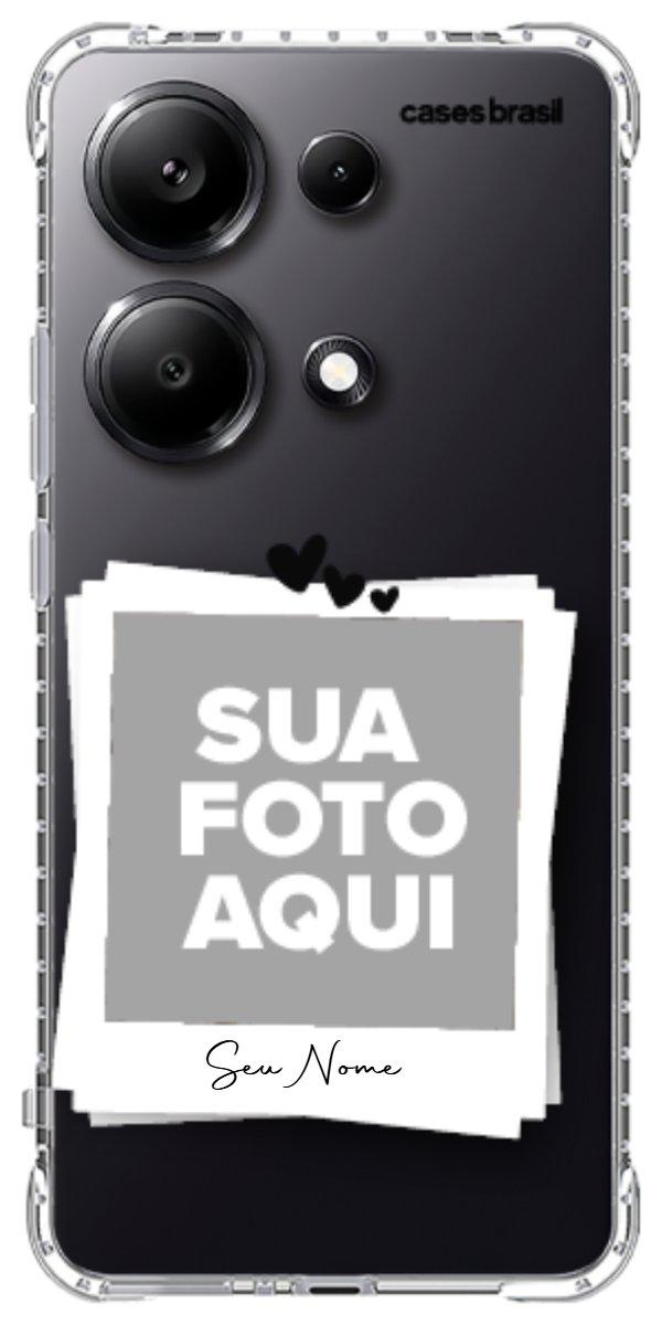 Capinha para Celular Polaroid Corações