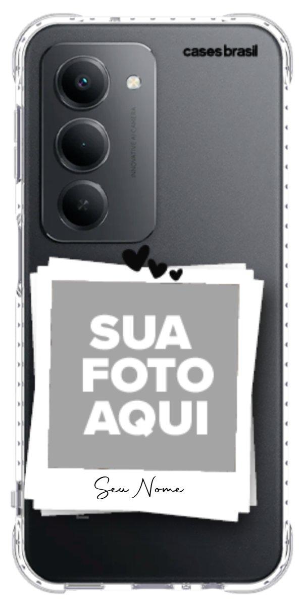 Capinha para Celular Polaroid Corações