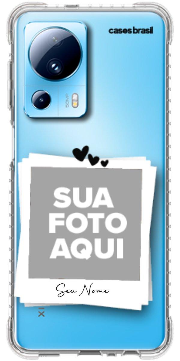 Capinha para Celular Polaroid Corações