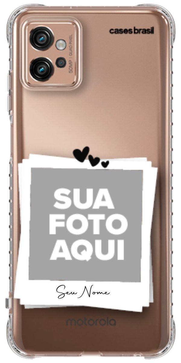 Capinha para Celular Polaroid Corações