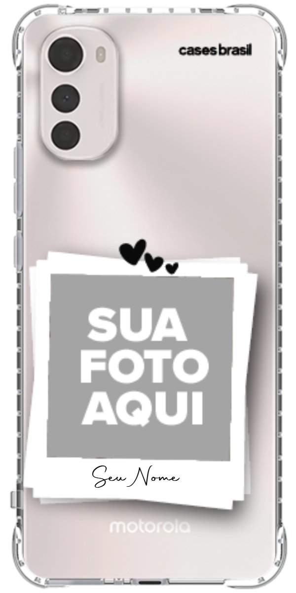 Capinha para Celular Polaroid Corações