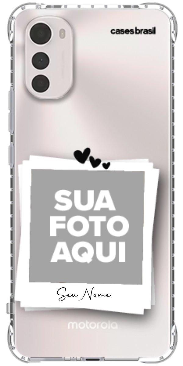 Capinha para Celular Polaroid Corações