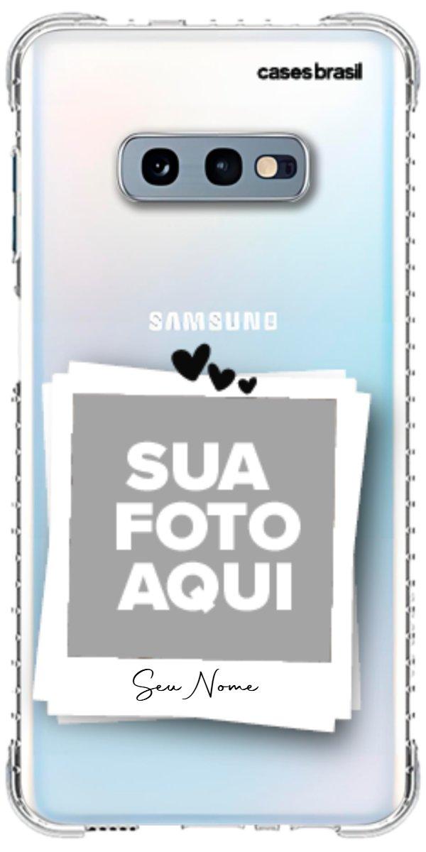 Capinha para Celular Polaroid Corações