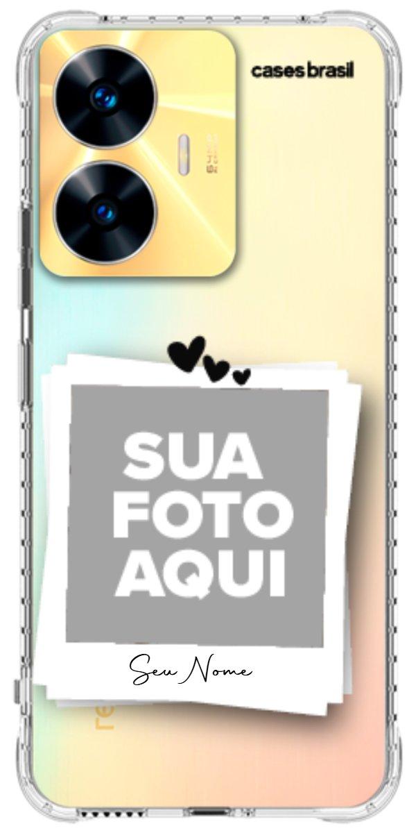 Capinha para Celular Polaroid Corações