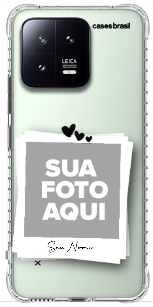 Capinha para Celular Polaroid Corações
