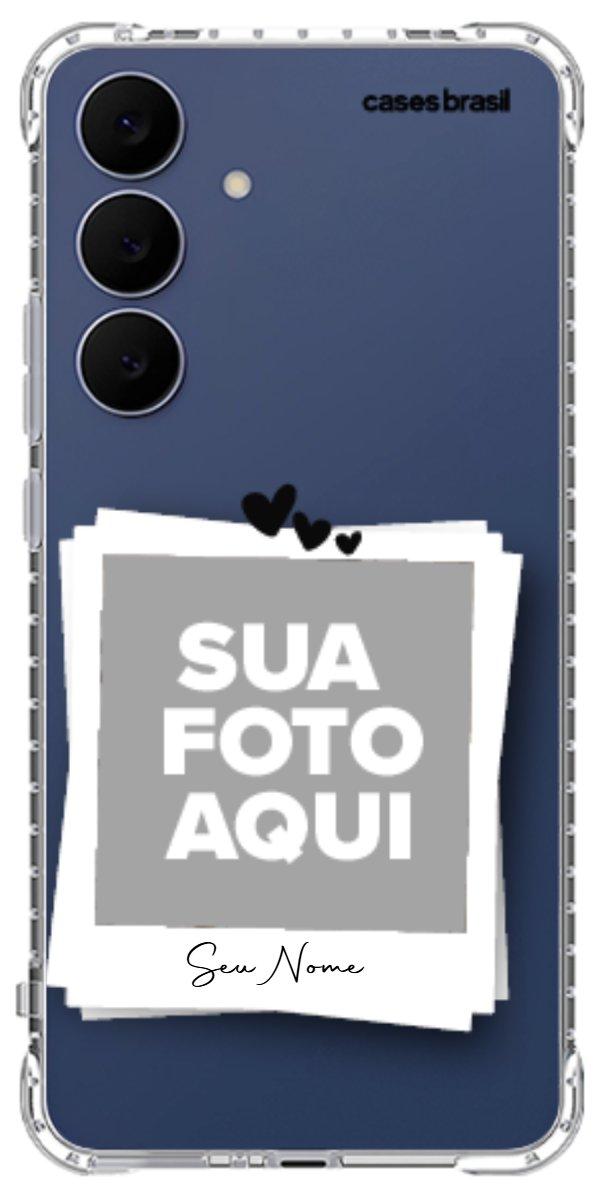 Capinha para Celular Polaroid Corações