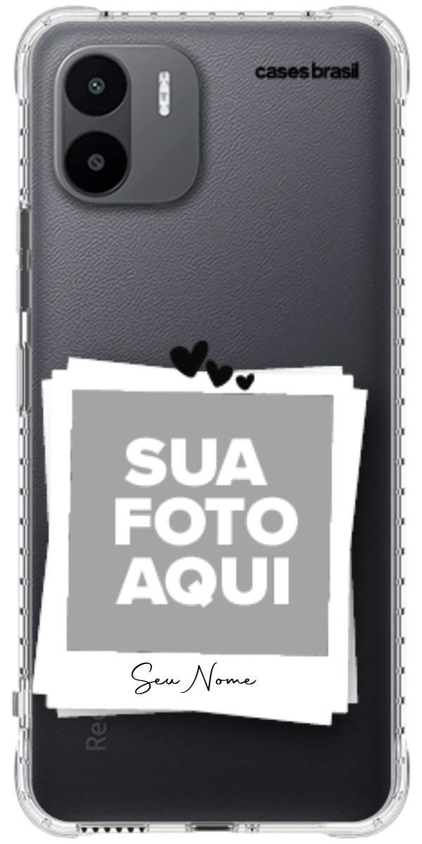 Capinha para Celular Polaroid Corações