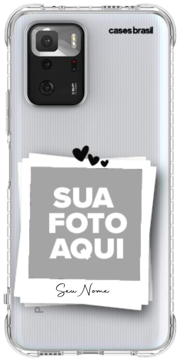 Capinha para Celular Polaroid Corações