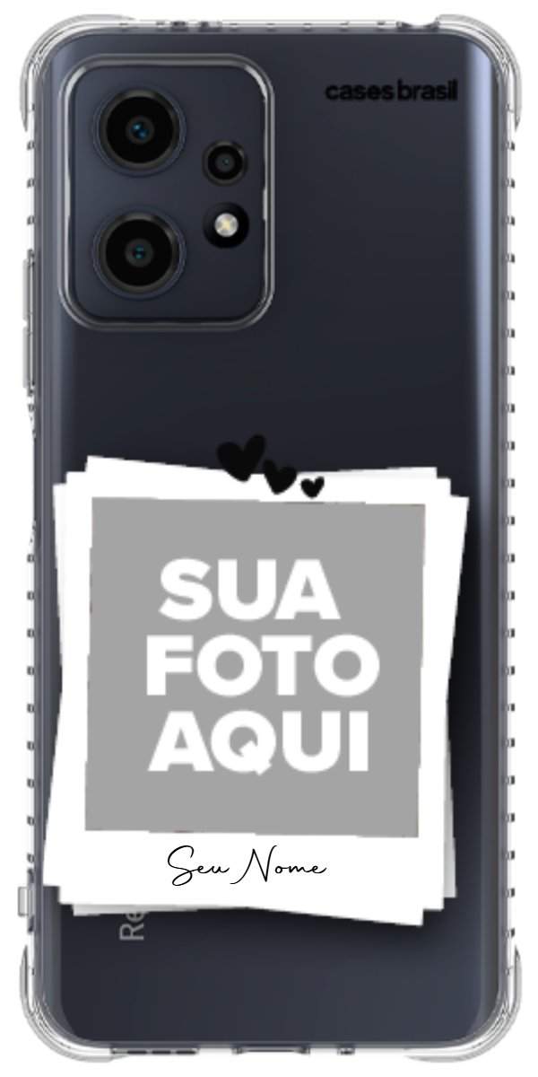 Capinha para Celular Polaroid Corações