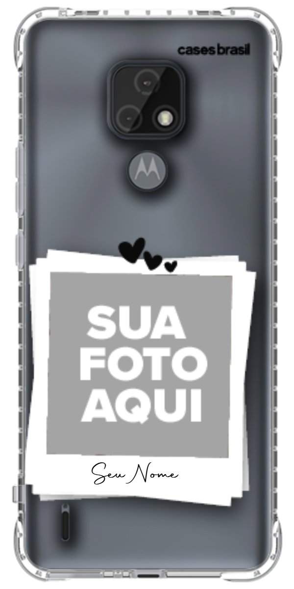 Capinha para Celular Polaroid Corações