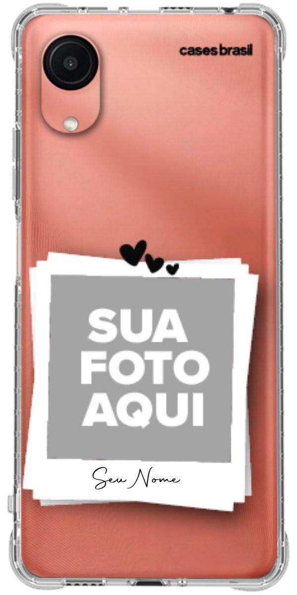 Capinha para Celular Polaroid Corações