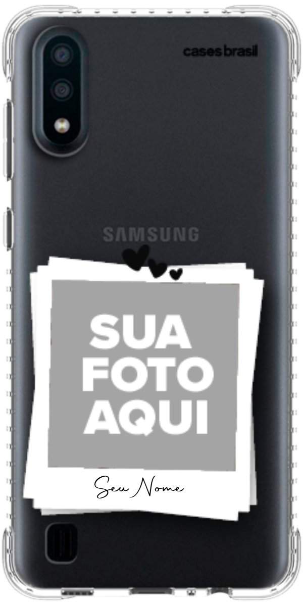 Capinha para Celular Polaroid Corações