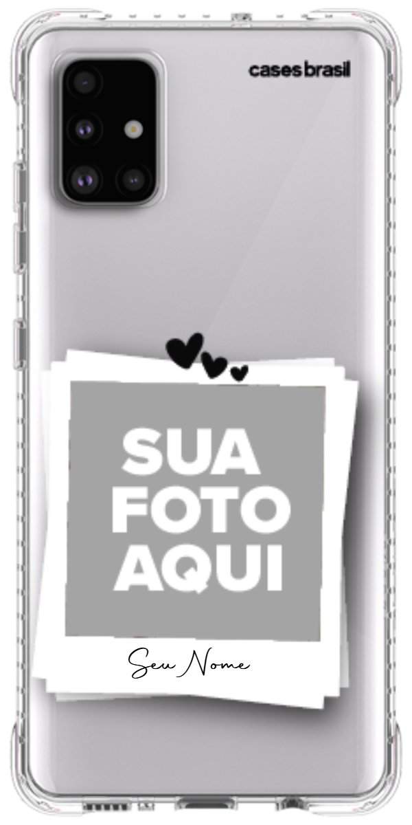 Capinha para Celular Polaroid Corações