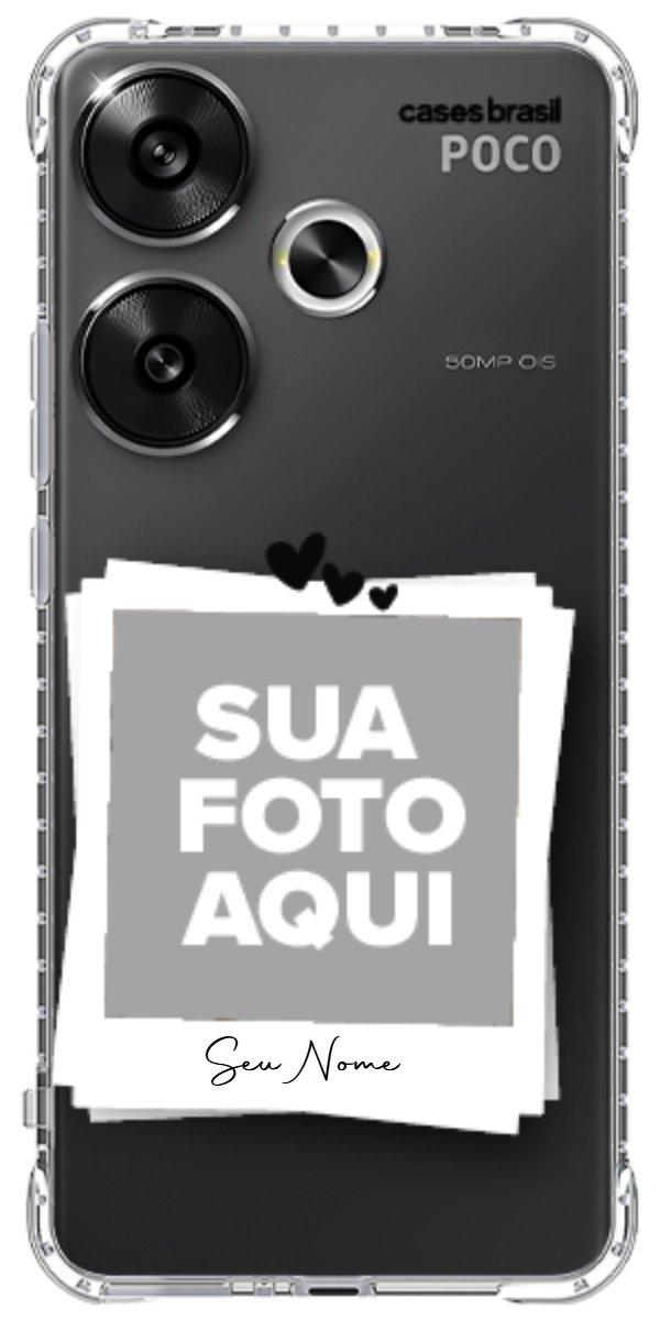 Capinha para Celular Polaroid Corações
