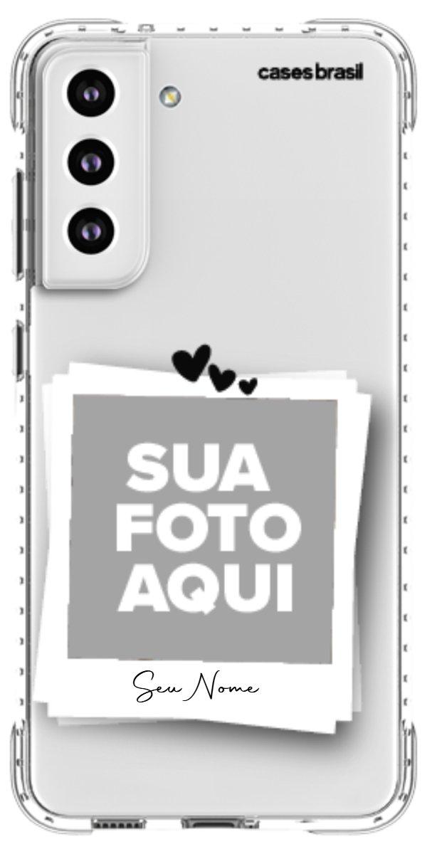 Capinha para Celular Polaroid Corações
