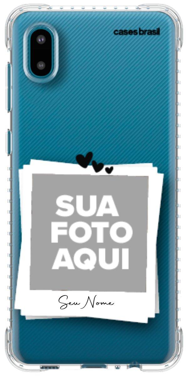 Capinha para Celular Polaroid Corações