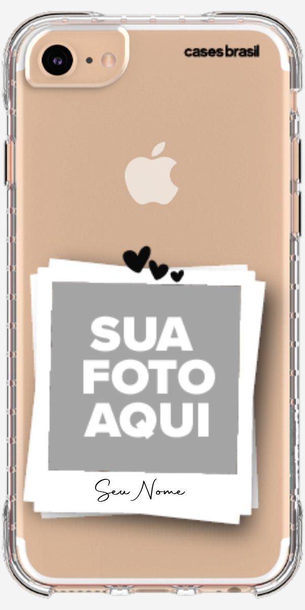 Capinha para Celular Polaroid Corações
