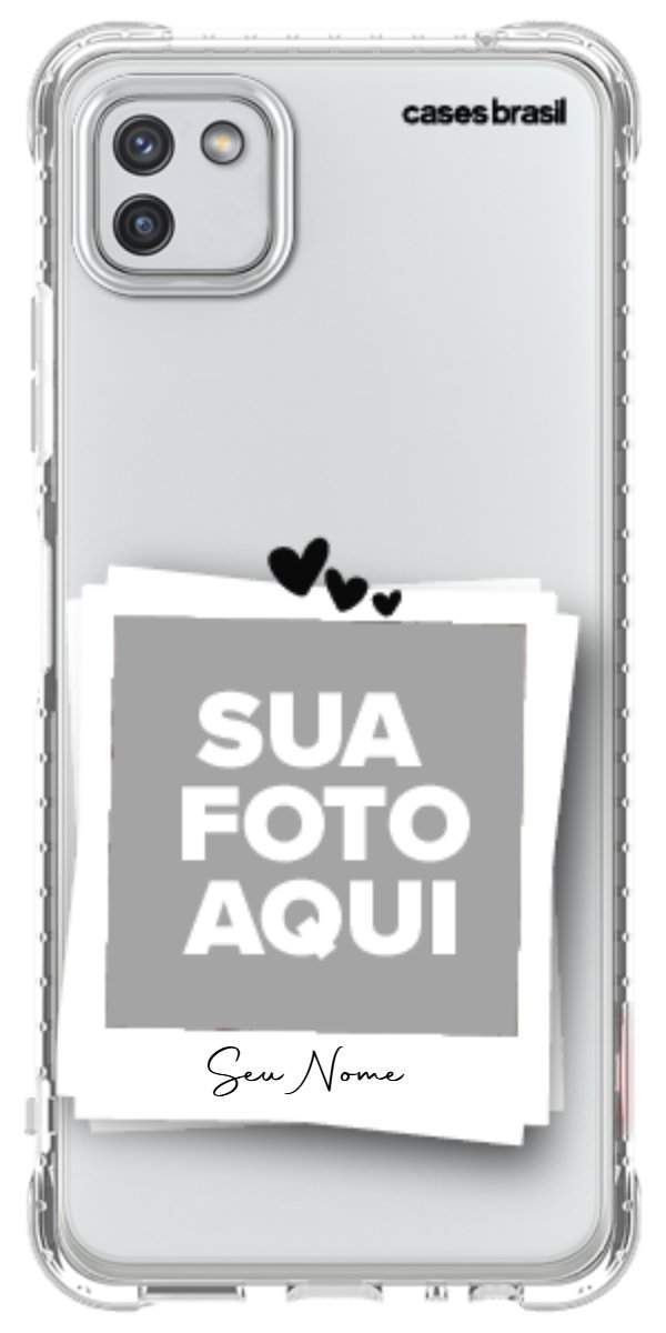 Capinha para Celular Polaroid Corações