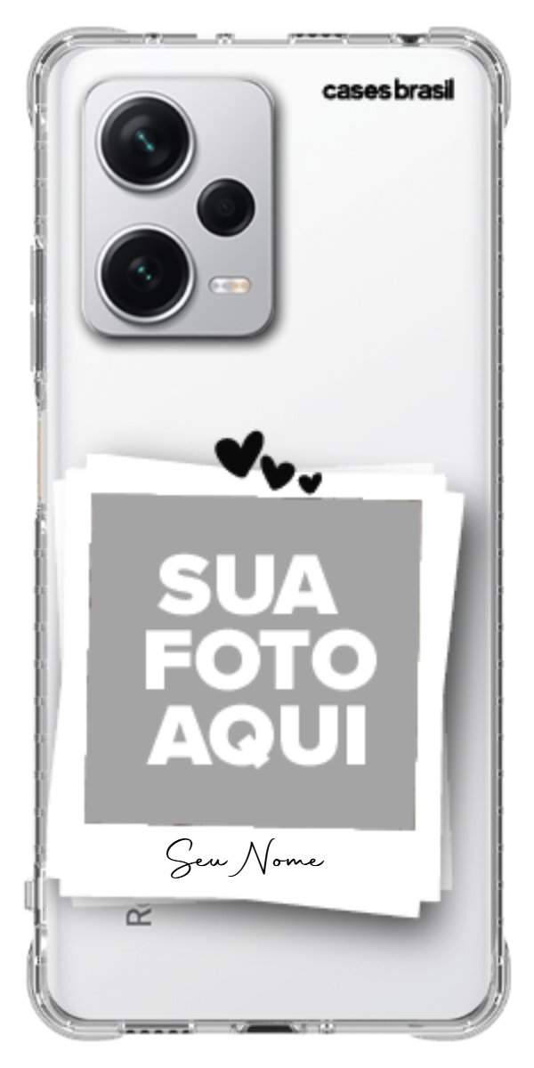 Capinha para Celular Polaroid Corações