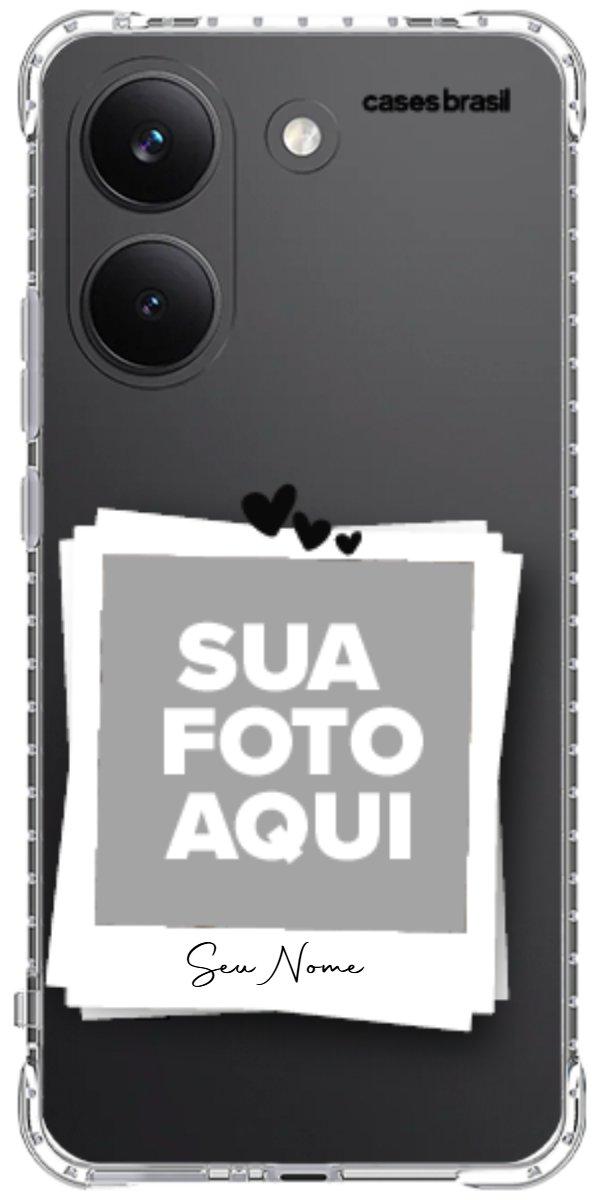 Capinha para Celular Polaroid Corações