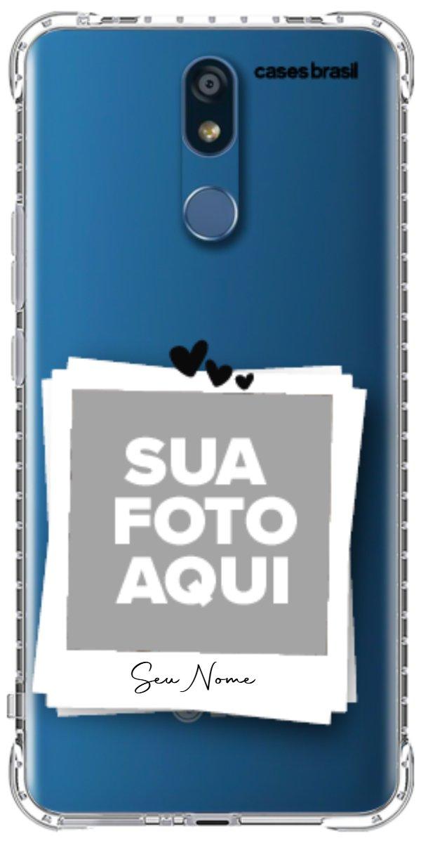 Capinha para Celular Polaroid Corações