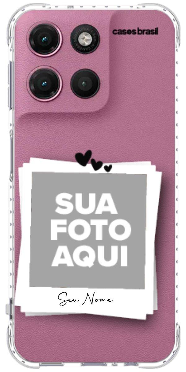Capinha para Celular Polaroid Corações