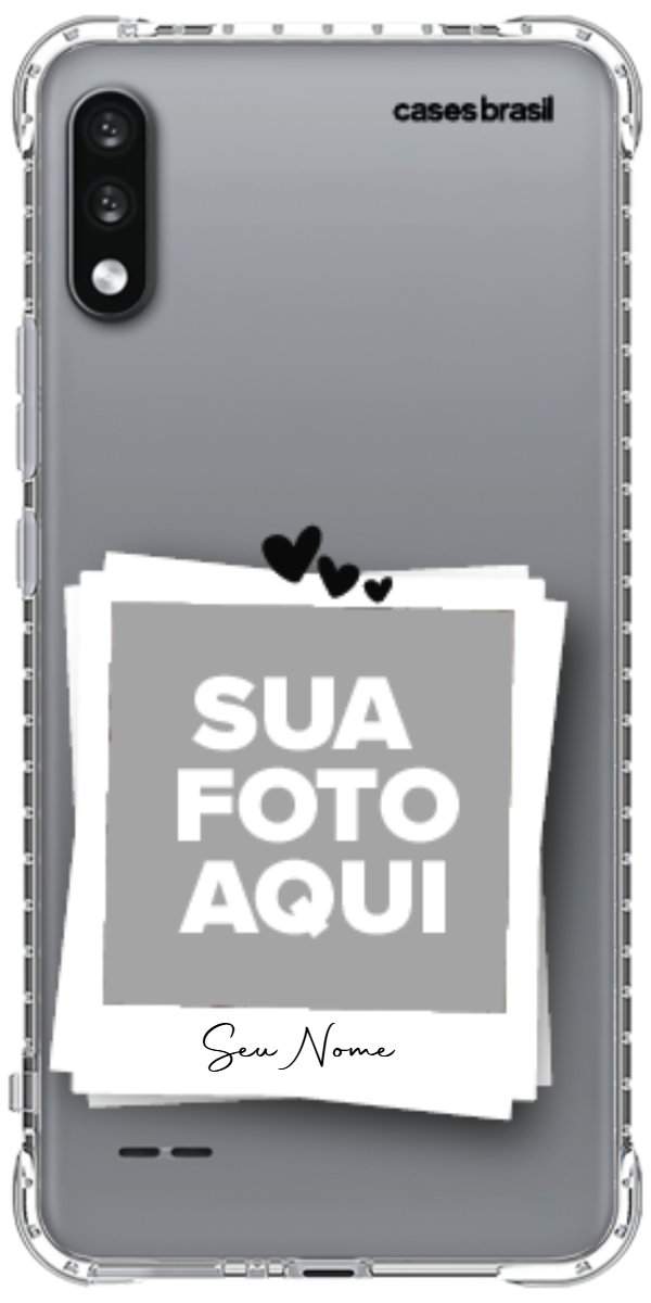 Capinha para Celular Polaroid Corações