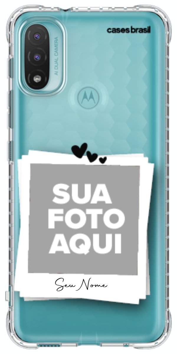 Capinha para Celular Polaroid Corações