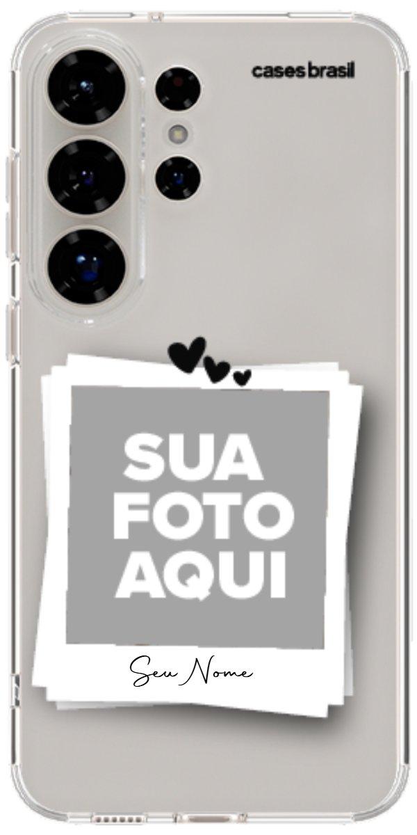 Capinha para Celular Polaroid Corações