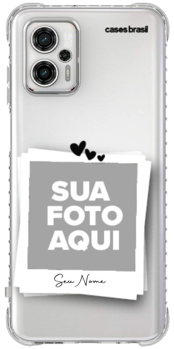 Capinha para Celular Polaroid Corações
