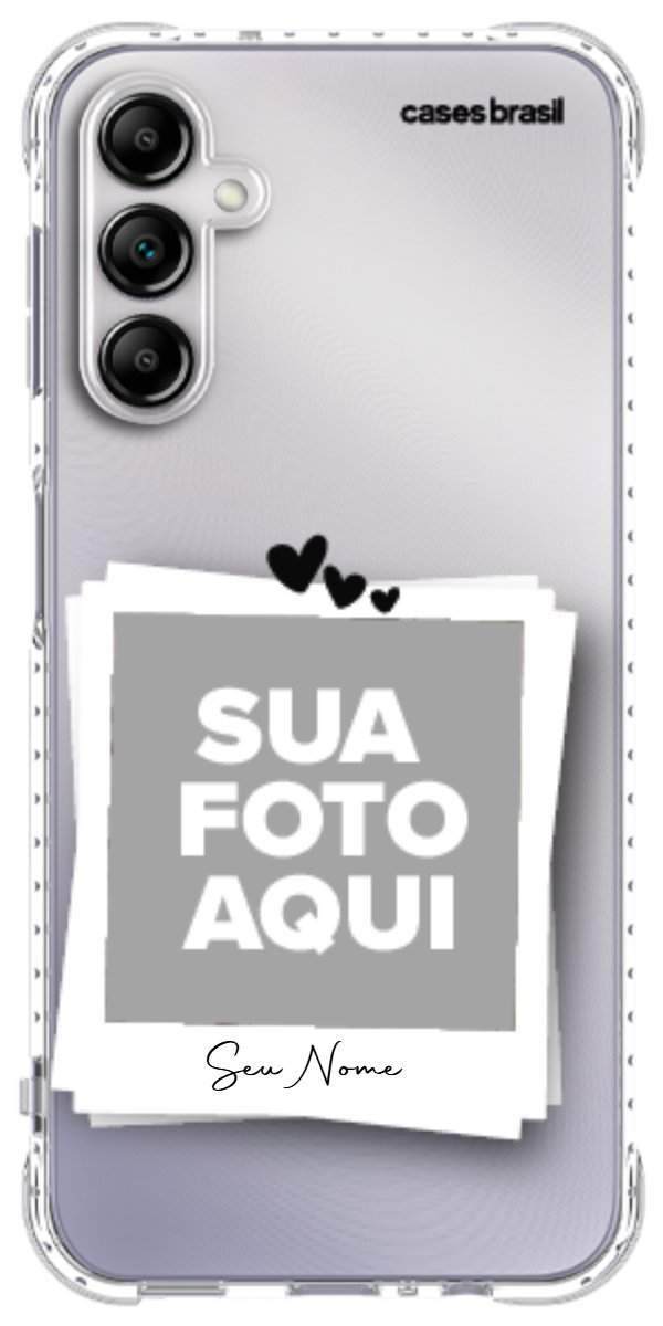 Capinha para Celular Polaroid Corações