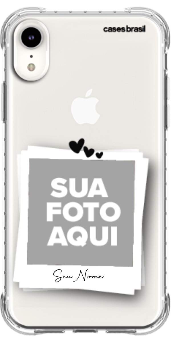 Capinha para Celular Polaroid Corações