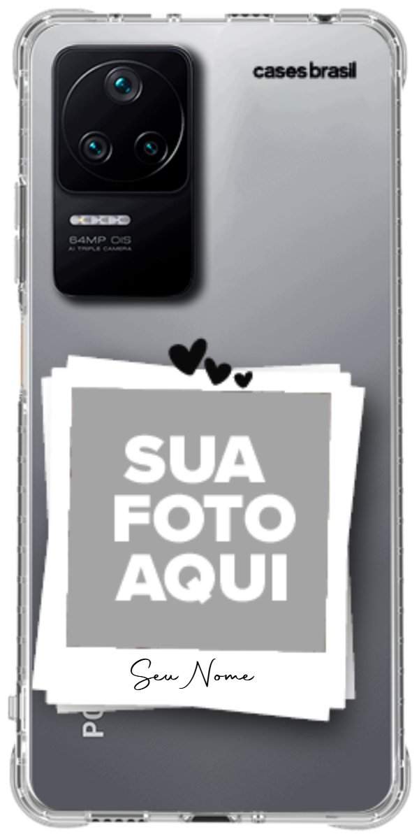 Capinha para Celular Polaroid Corações