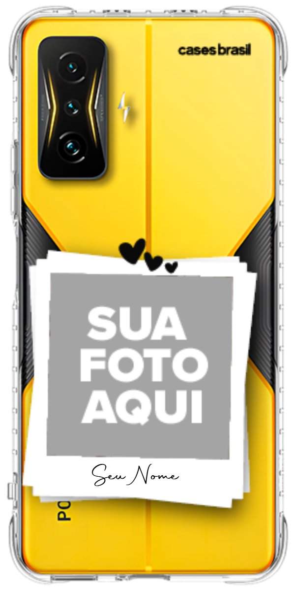 Capinha para Celular Polaroid Corações