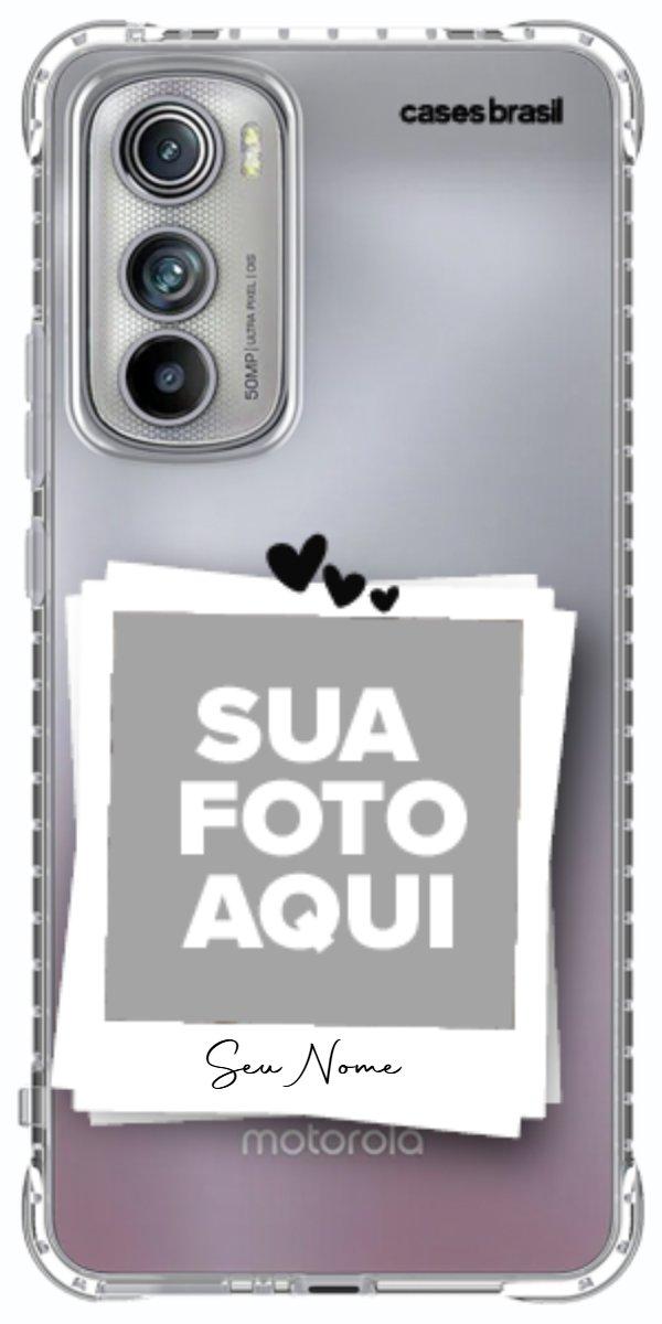 Capinha para Celular Polaroid Corações