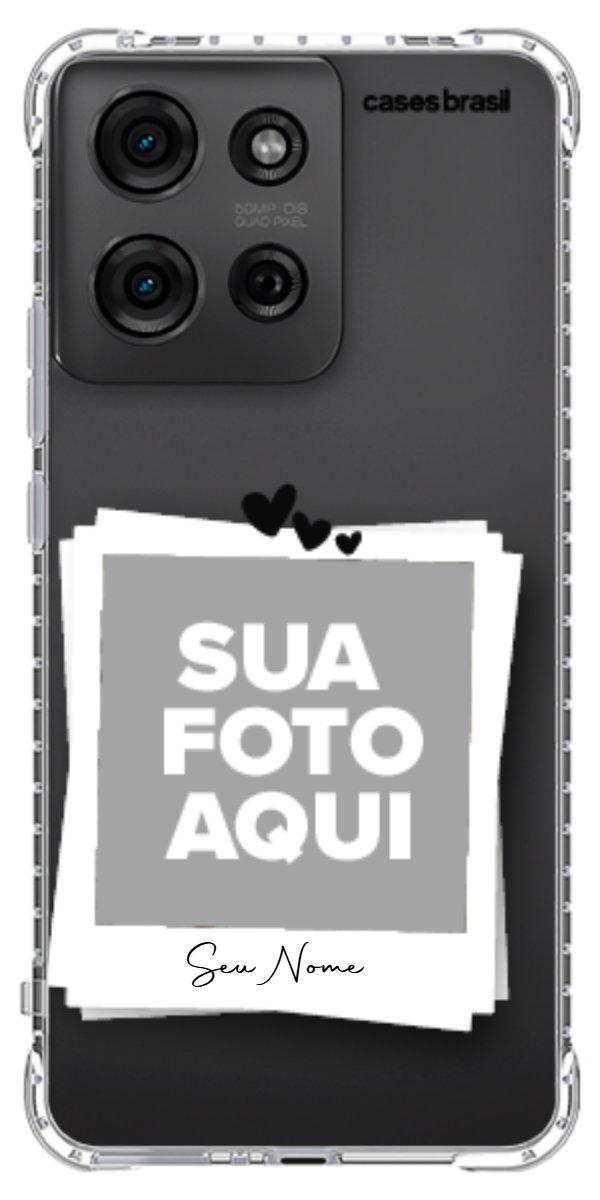 Capinha para Celular Polaroid Corações