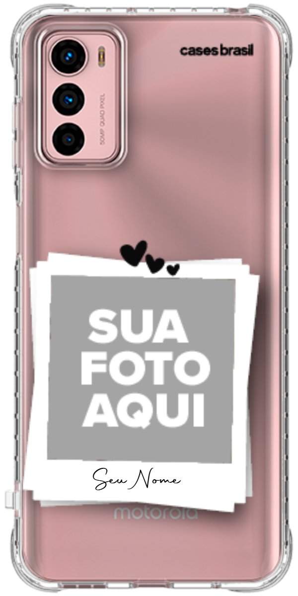 Capinha para Celular Polaroid Corações