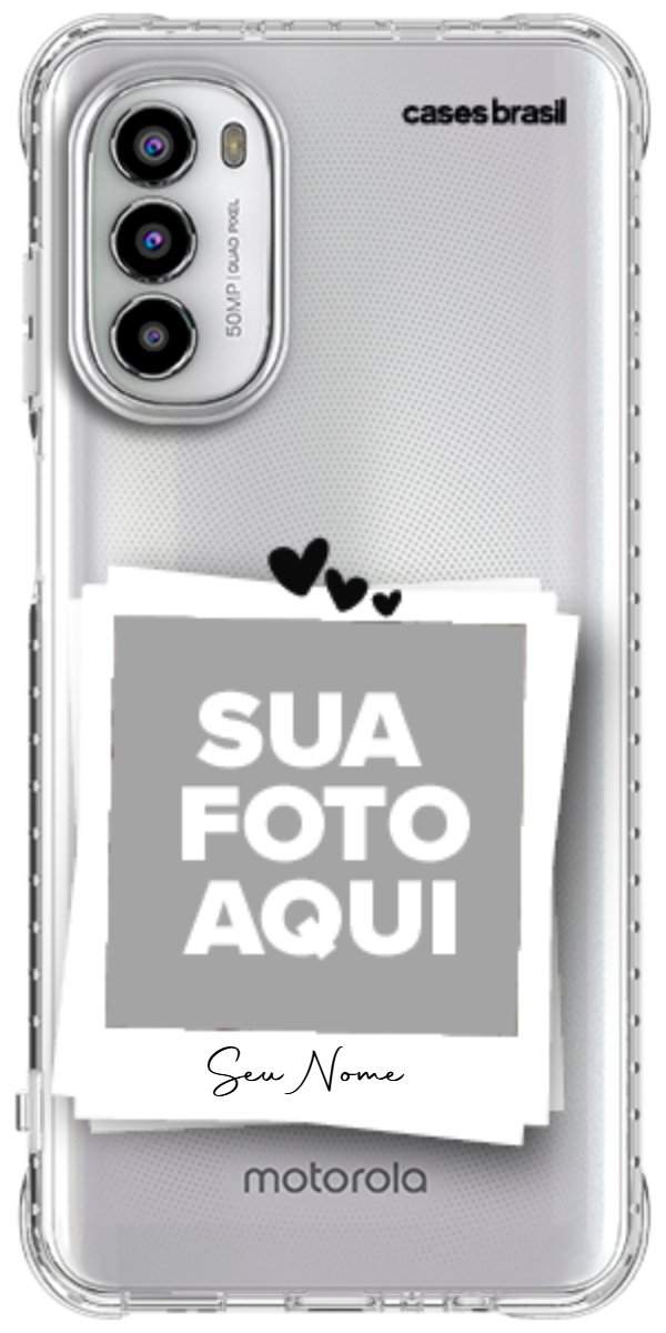 Capinha para Celular Polaroid Corações