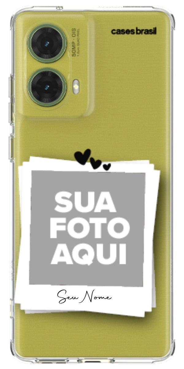 Capinha para Celular Polaroid Corações