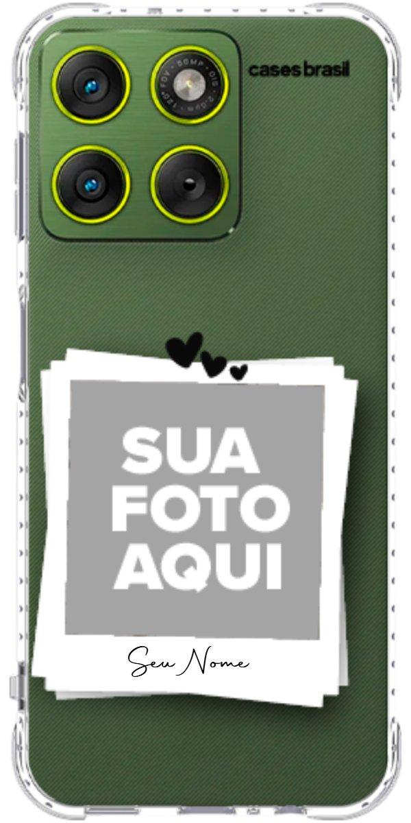 Capinha para Celular Polaroid Corações