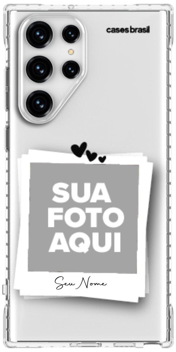 Capinha para Celular Polaroid Corações